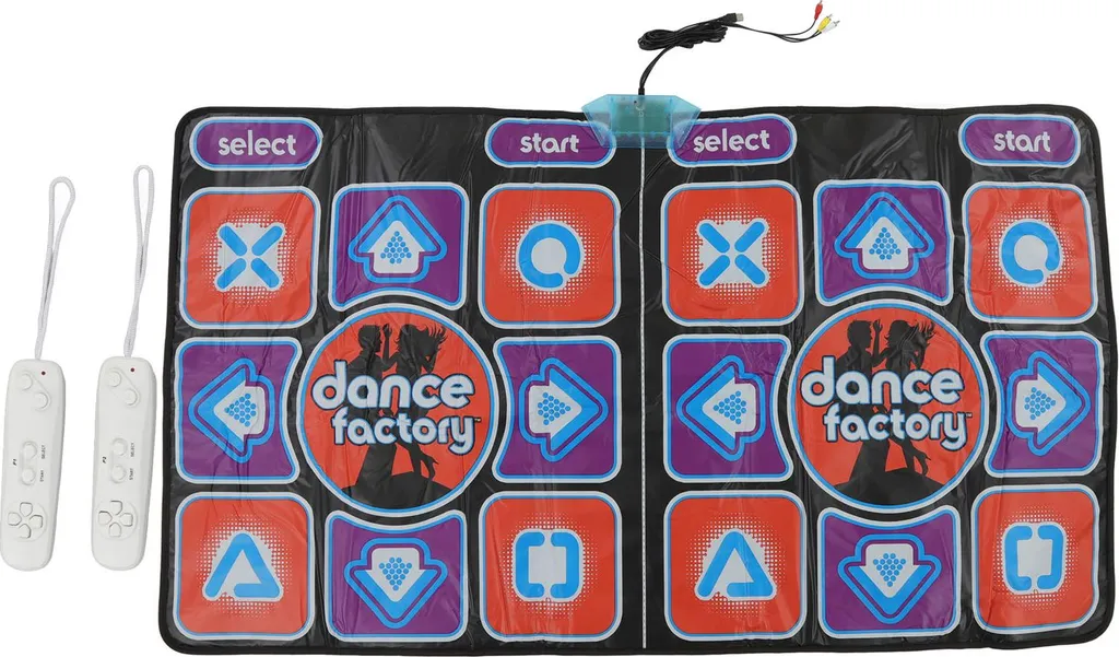Double tapis de danse interactif sans fil avec télécommandes pour TV