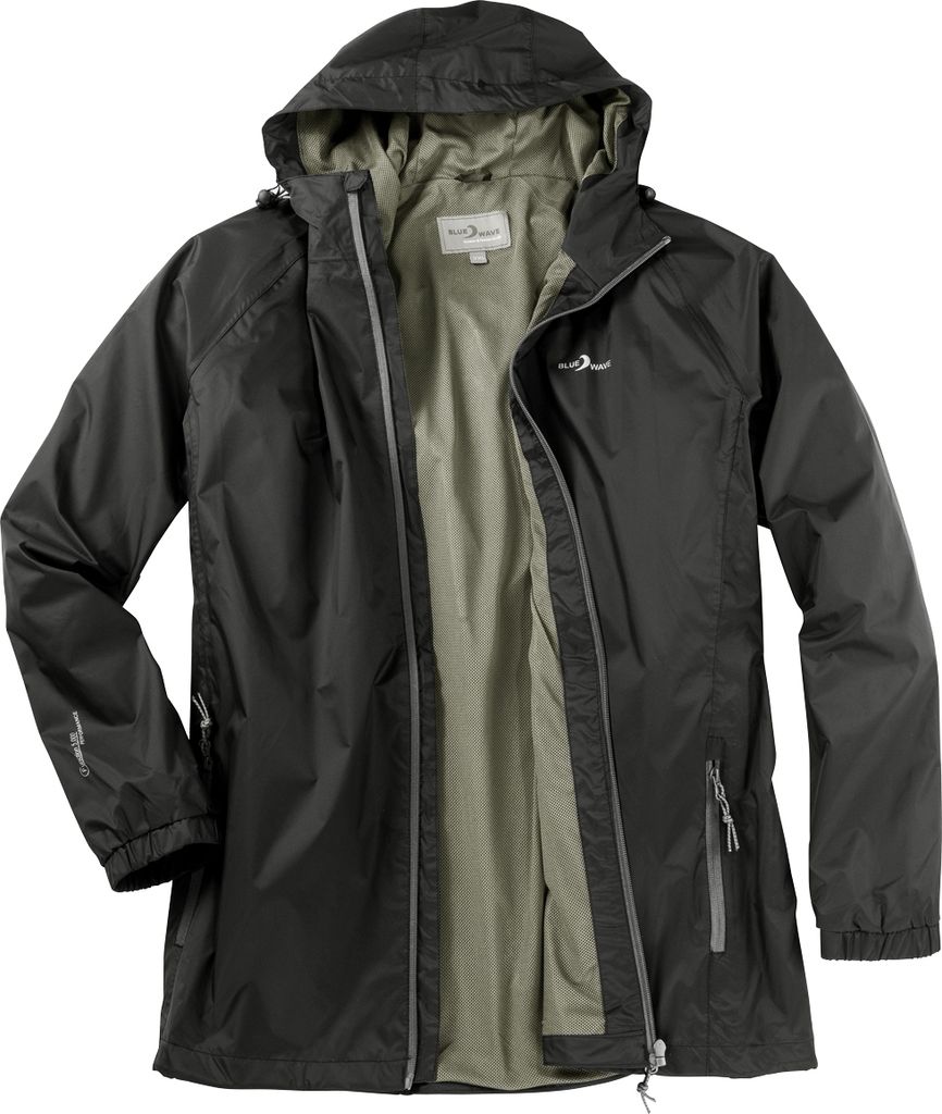 Blue Wave leichte Funktionsjacke schwarz große Größen