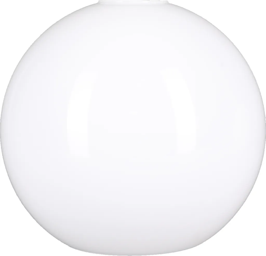 Verre sphérique blanc brillant 200mm - Diffuseur opale pour douille E27