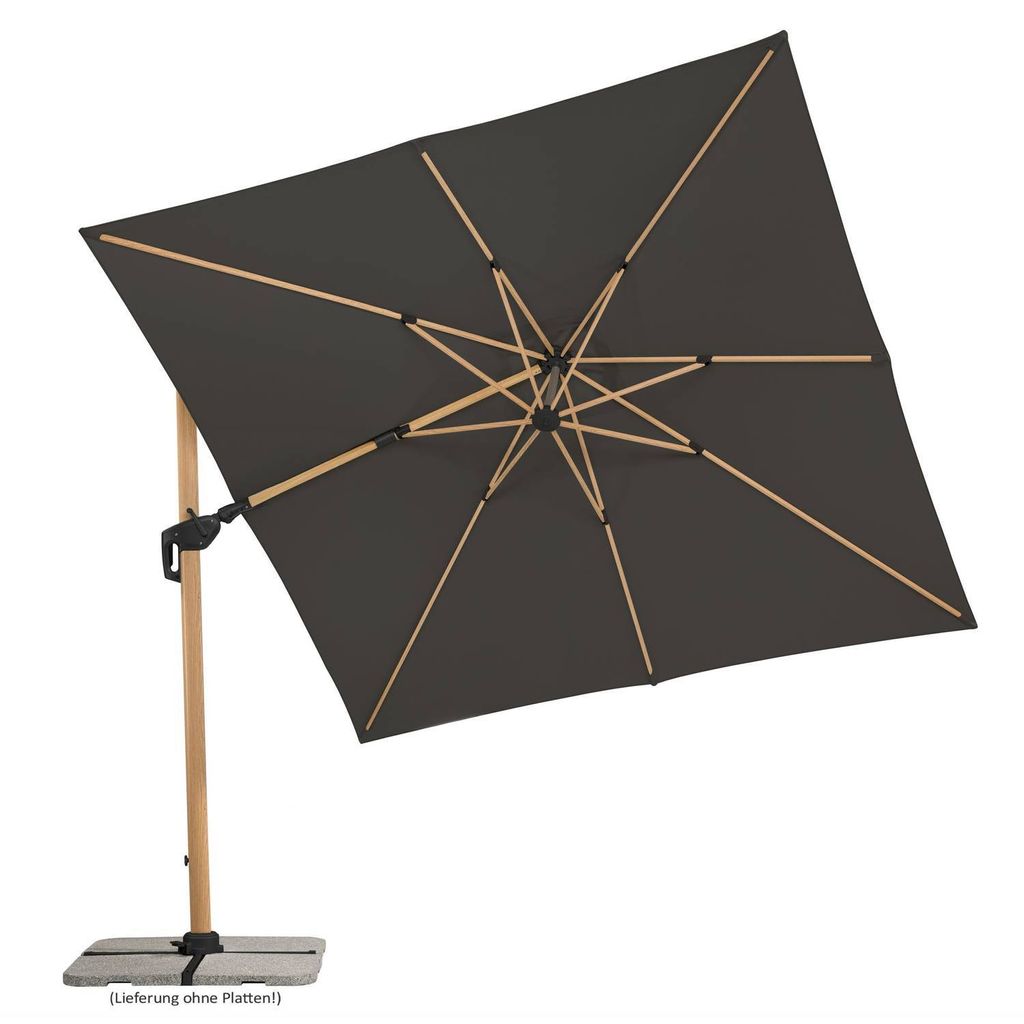 Schneider Ampelschirm RHODOS TWIST WOODY ca. 300 x 300 cm, Produktbild 6