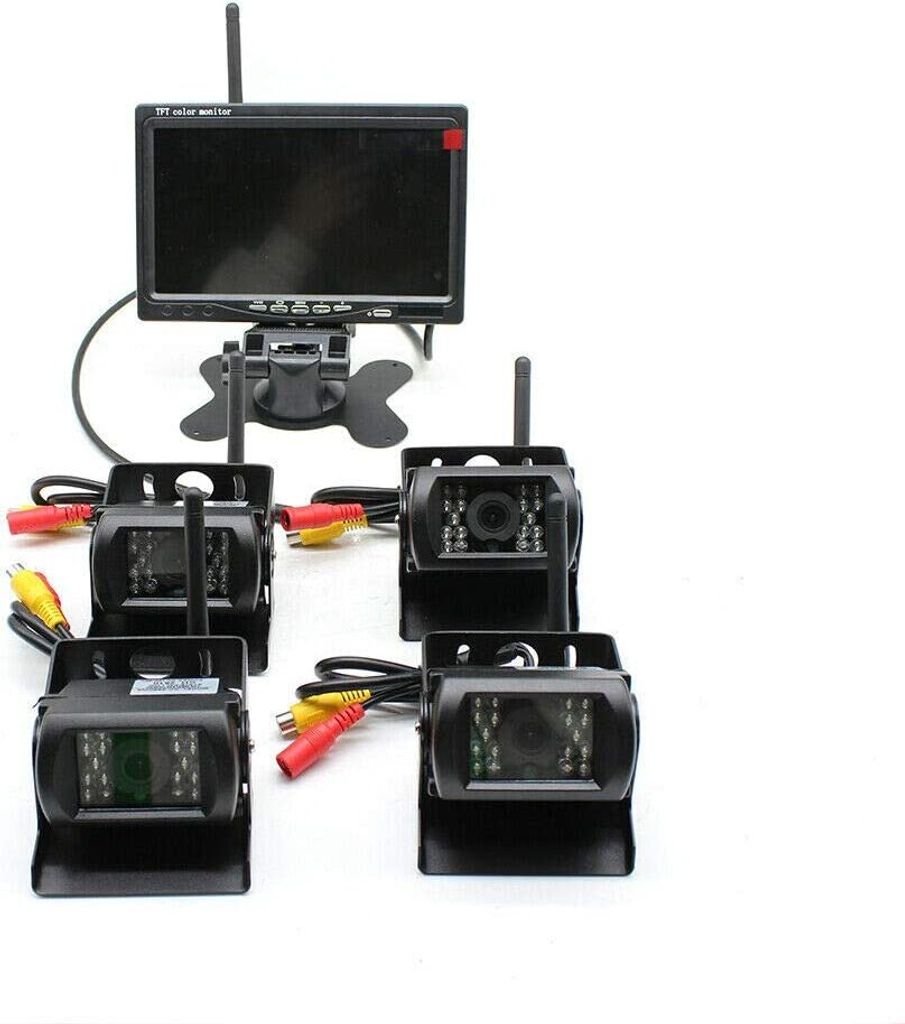 4X Funk Kabellos Auto Rückfahrkamera 18LED Wasserdicht Produktbild 2