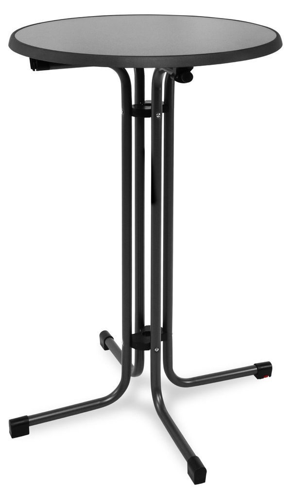 Beautissu Outdoor Stehtisch Bellini, klappbar, Ø70cm, Grau