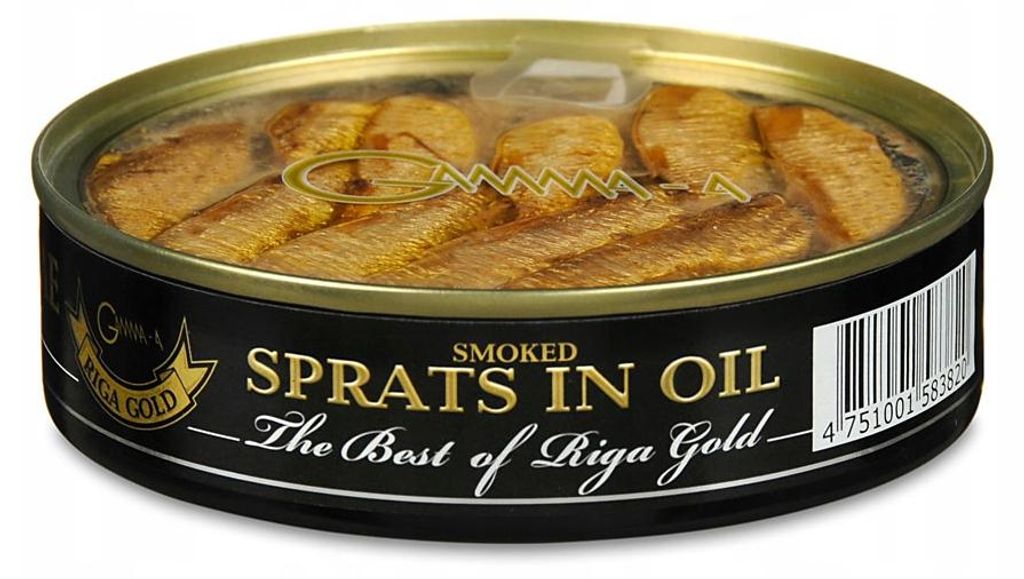Książęce szproty wędzone w oleju Riga Gold 160 g Zdjęcie produktu 