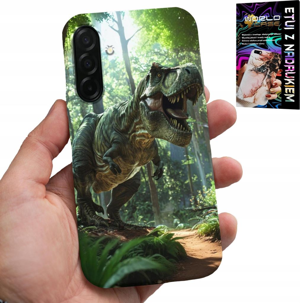 Gehäuse Für Samsung Galaxy A56 5G - Dino Dinosaurier Tyrannosaurus Gehäuse + Glas
