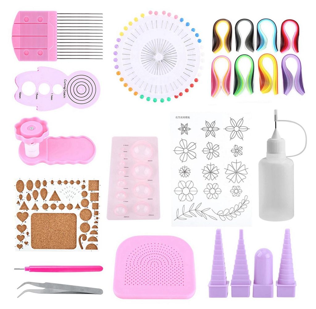 1 Set DIY Quilling Papier Handwerk Rolling Kit geschlitzt Produktbild 
