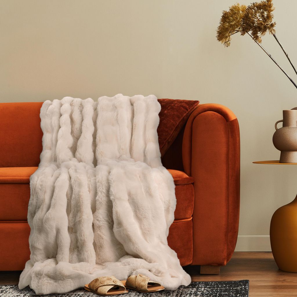 Deko Wohnzimmer Decke Kuscheldecke Tagesdecke Sofadecke Produktbild 