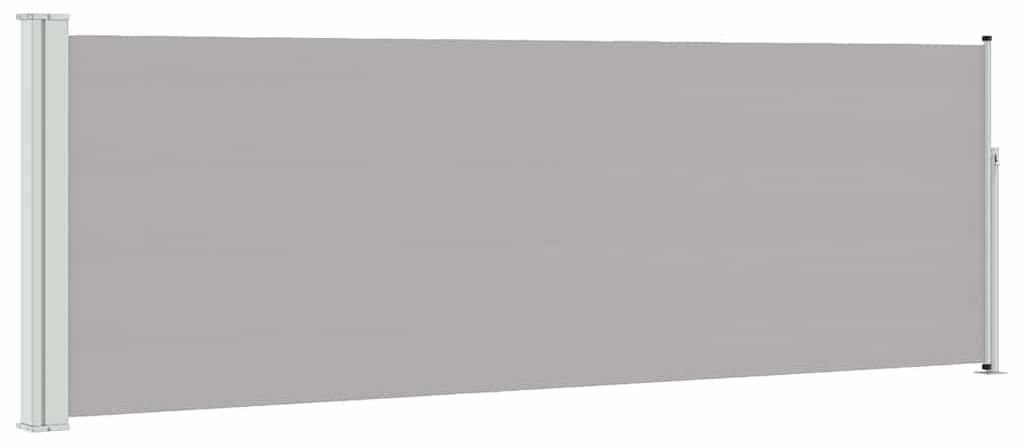 vidaXL Marquise latérale extensible 100x300 cm Gris Image du produit 