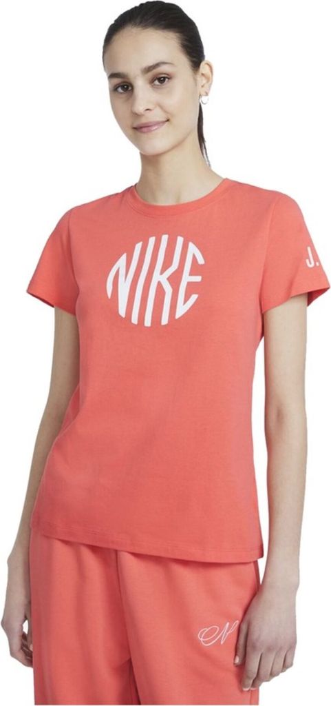 NIKE Damen Loungewear Kurzarmshirt T-Shirt Sportswear Icon Clash, Farbe:Rosa, Größe:S, Artikel:-814 magic ember