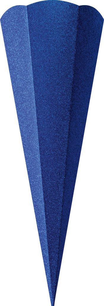 Schultüten-Rohling "Glitter", 68 cm Ultramarine Produktbild 