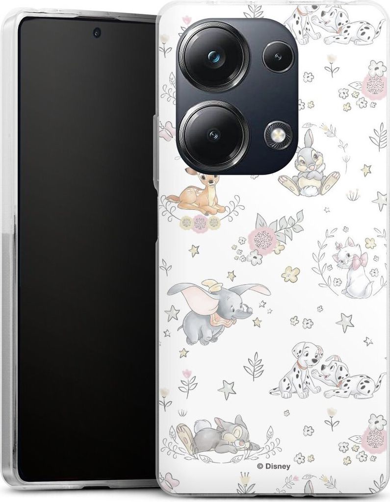 DeinDesign Handyhülle für Xiaomi Poco M6 Pro Silikon Hülle Case Smartphone Schutzhülle Bambi Disney Dumbo