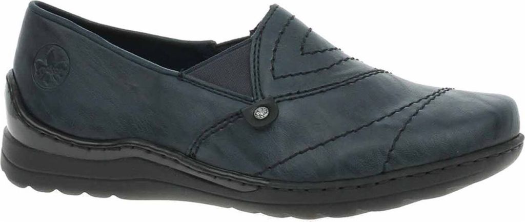 Rieker Damen Slipper extra weit geschnitten und mit weicher Produktbild 
