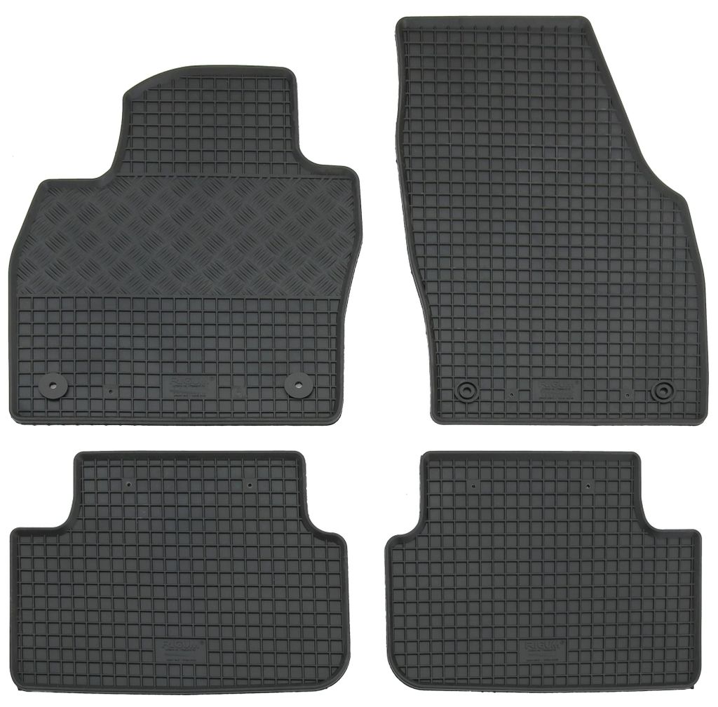Gummifußmatten Set für VW T-Cross (2019-) + Polo 2G AW (2017-), 4-teilig