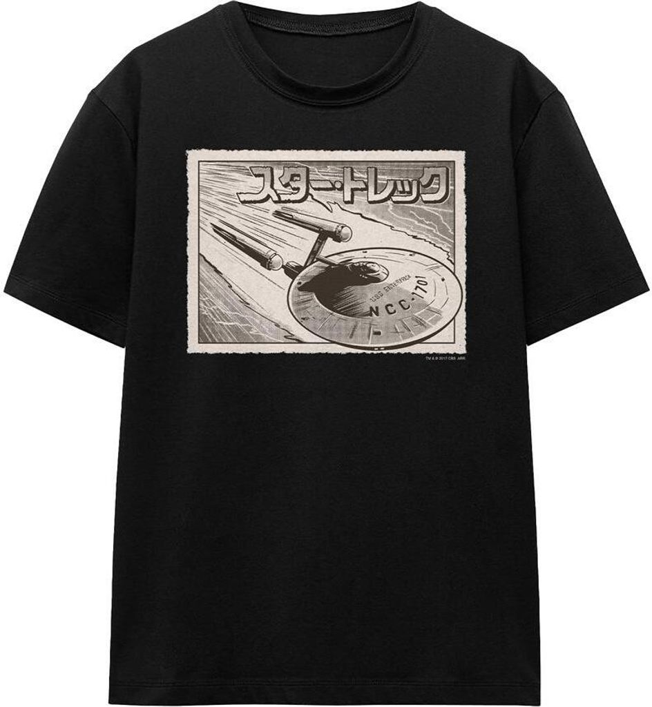Star Trek - "Enterprise" T-Shirt für Herren/Damen Uni TV16140 (M) (Schwarz)