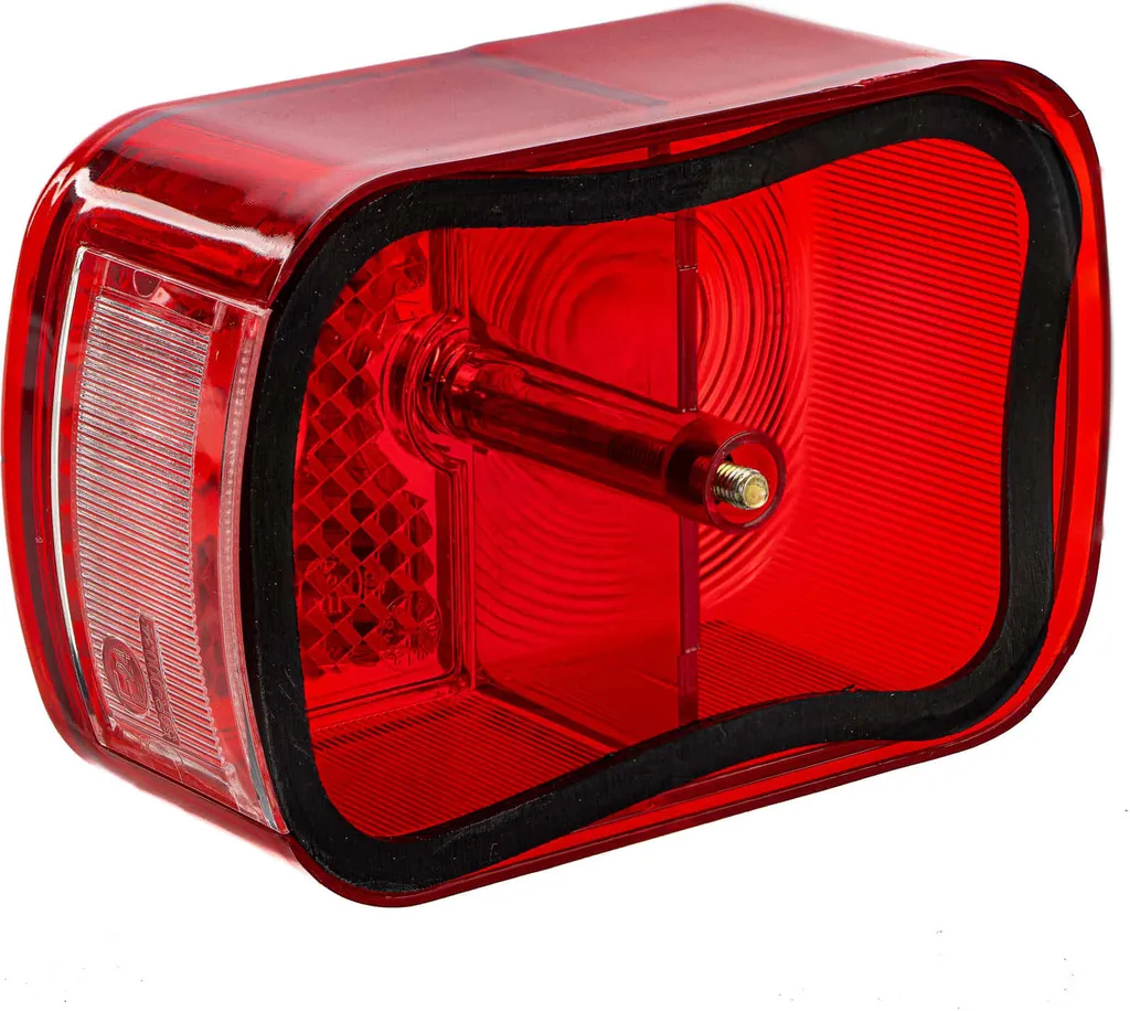 Feu arrière Angular rouge Simson SR4-4 Hawk avec cabochon renforcé 6V - 11