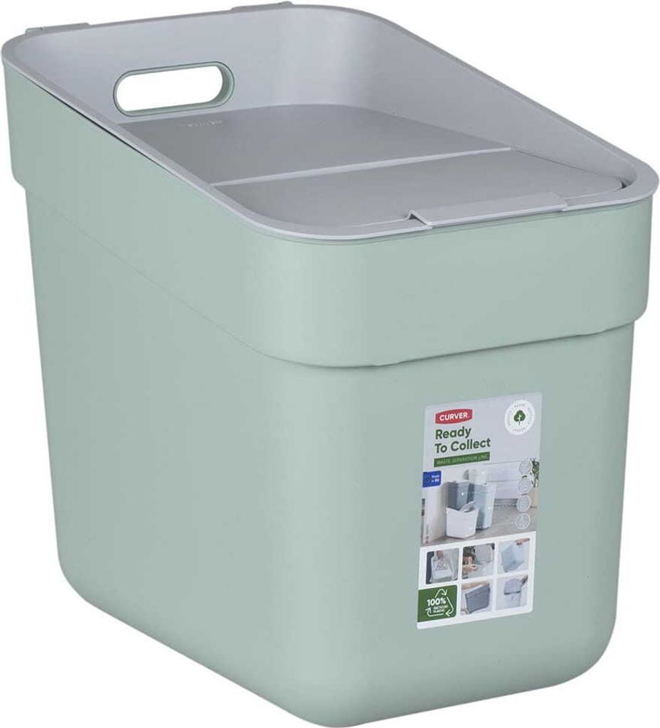 Curver Mülleimer Ready to Collect 20L Minzgrün