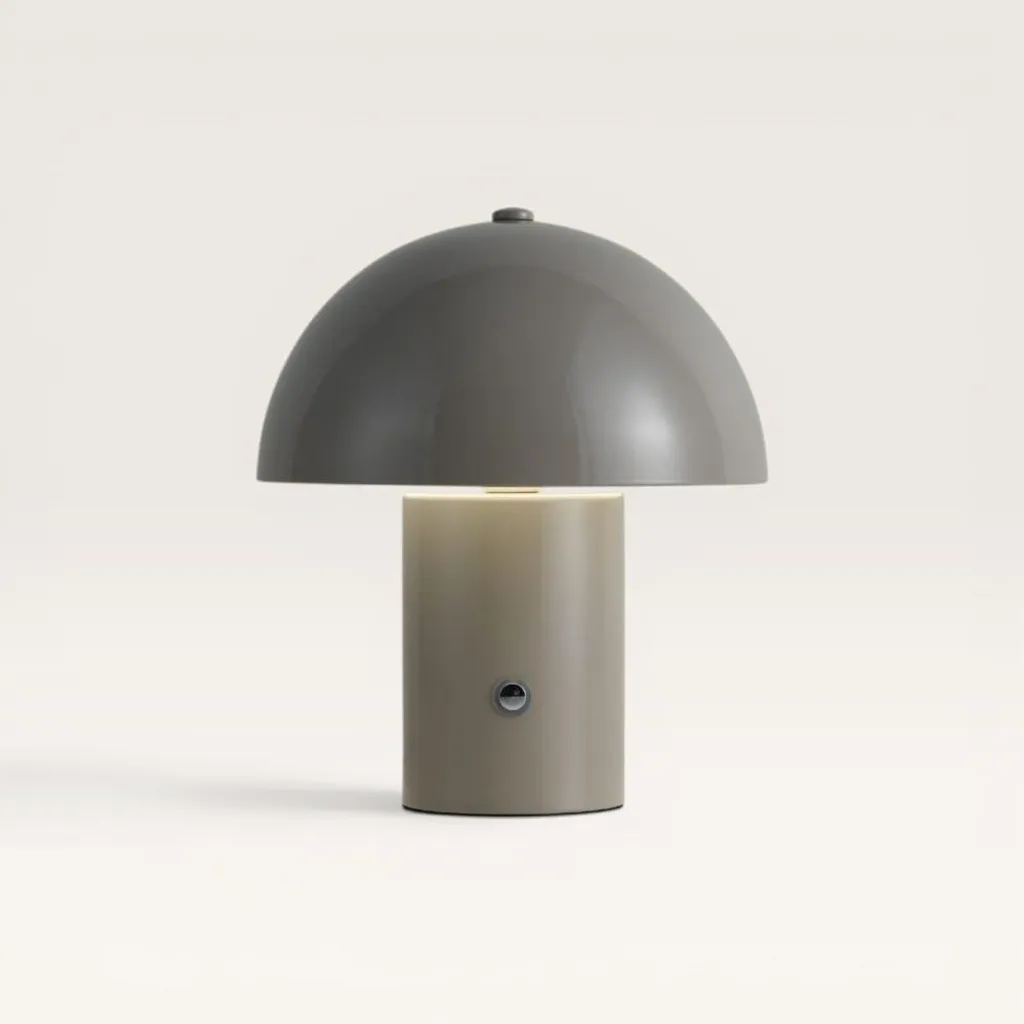 Fini les câbles avec cette lampe de table LED rechargeable taupe design