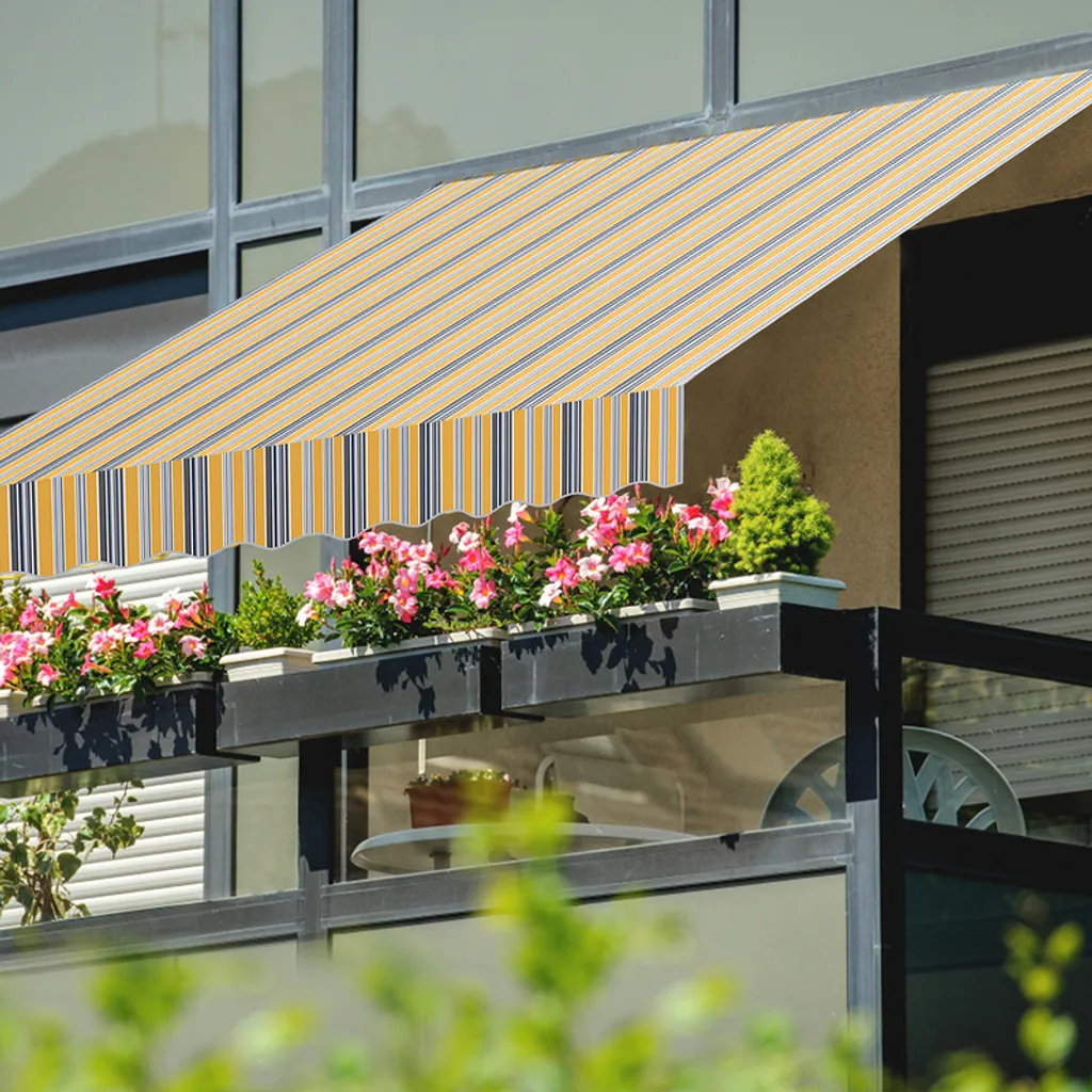 Tenda da Sole Jopassy 2.5m Gialla e Blu: Protezione UV e Impermeabile - 7