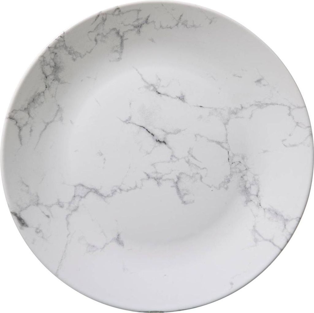 Speiseteller aus weißem marmor geometrie 27 cm - SG Secret Produktbild 