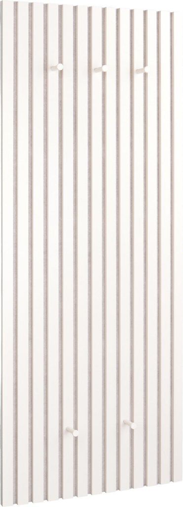 Garderobenpaneel - 50 x 125 cm - 5 Haken - Sandgrau - Produktbild 