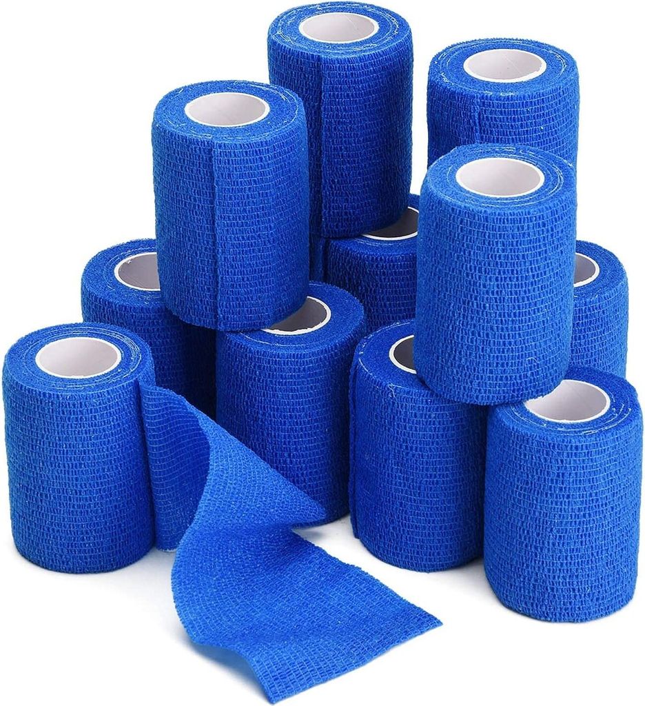 12 Stück Kohäsive Bandage Fixierbinde Selbsthaftend Produktbild 