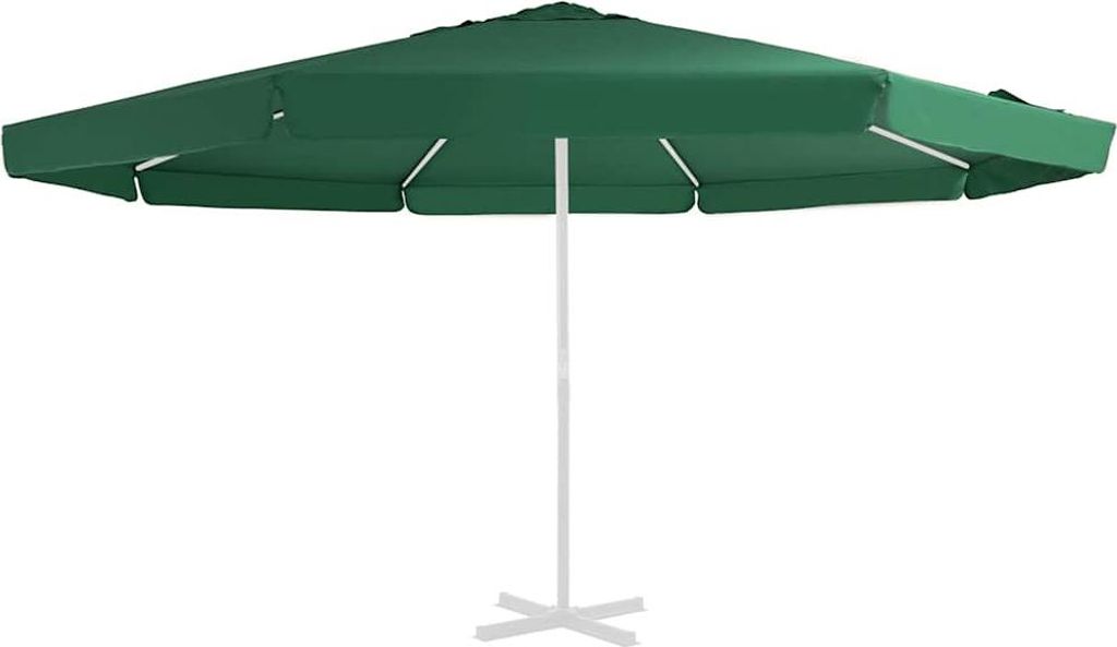 vidaXL Náhradný poťah pre slnečník zelený 515 cm Obrázok produktu 