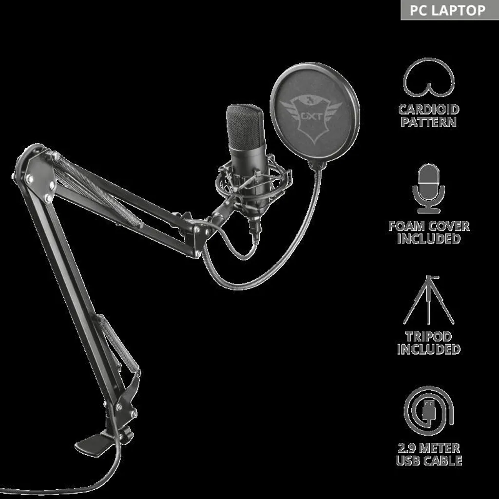 Microphone Anti-Bruit Trust GXT 252+ Emita Plus pour Voix Nette et Pure - 7