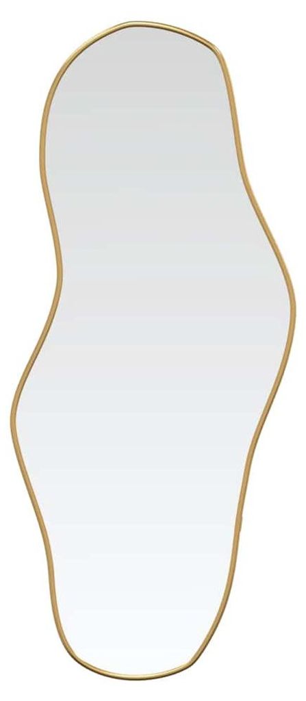 vidaXL Specchio da parete Golden 90x40 cm Immagine del prodotto 