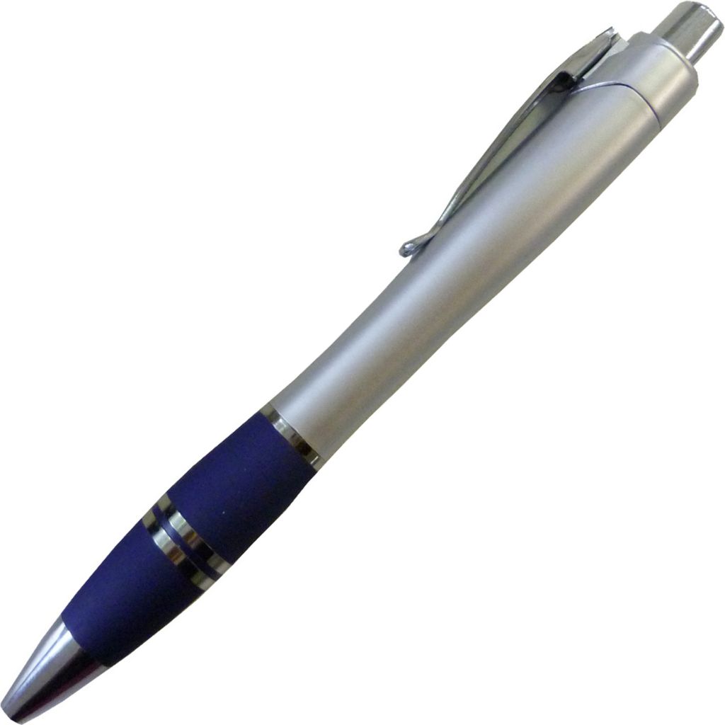 Kugelschreiber / Farbe: silber-blau Produktbild 