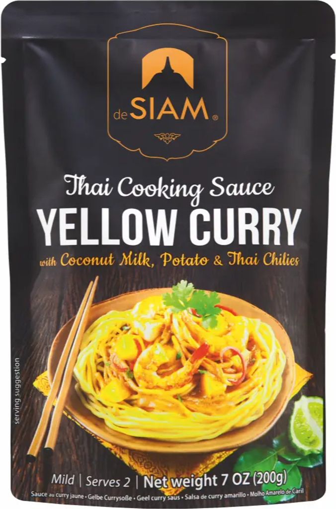 deSiam Sauce Yellow Thai Curry crémeuse au lait de coco Image du produit 