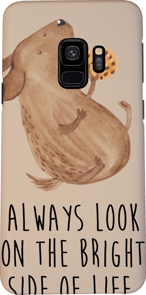Mr. & Mrs. Panda Samsung Galaxy S9 Handyhülle Hund Keks - Hundeglück - Geschenk, Hülle, Hundesnacks, Handy Schutzhülle, Optimistisch, Smartphon...
