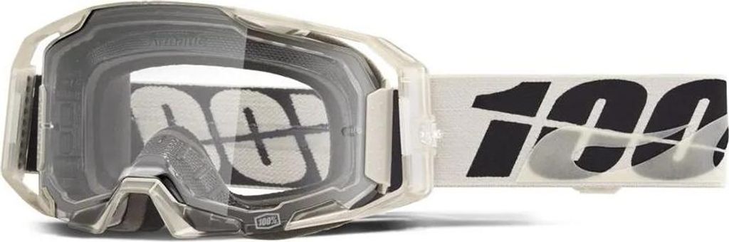 100 % Armatic Pitch Offroad-brille Weiß Clear/CAT0 Weiß Image du produit 