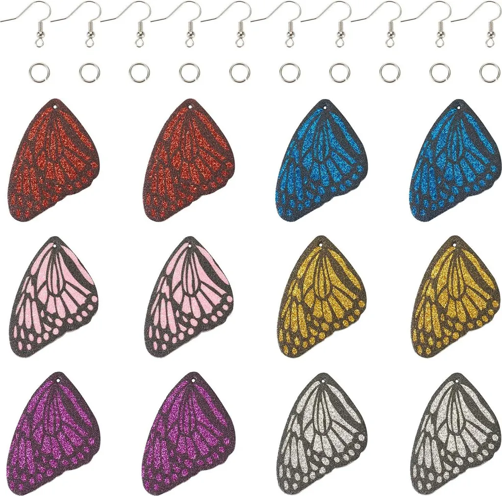 Kit DIY bijoux papillon pour création de boucles d'oreilles artisanales