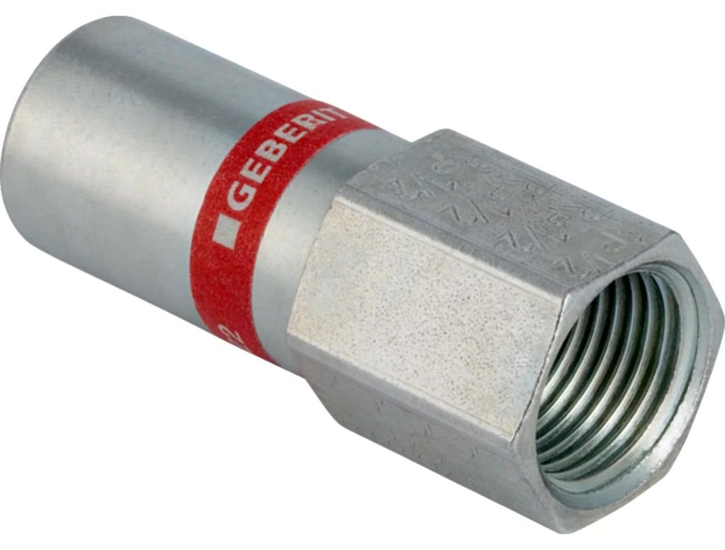 Geberit GE Mapress C-Stahl, Übergang mit Einschubende, d15mm x Rp1/2, 1 Stk.