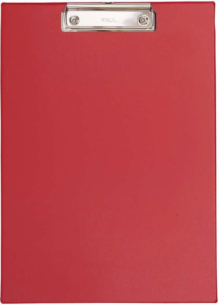 MAUL Klemmbrett A4 Hochformat Karton Folie rot Produktbild 