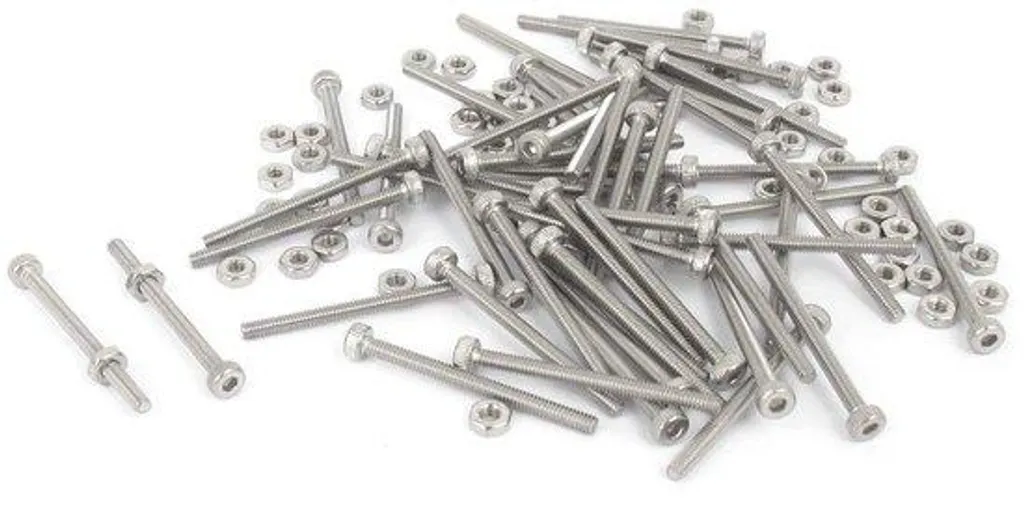 50 Vis M2 x 25 mm à empreinte carrée haute résistance avec tournevis