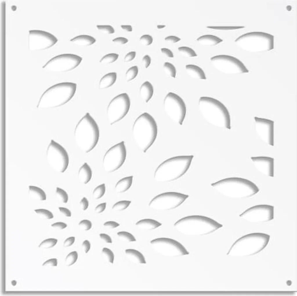 Pannello Decorativo FIREWORKS Bianco 73x73 | Divisorio PVC Design - 1
