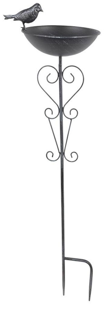 Metall Gartenstecker Vogeltränke Vogelbad Wasserstelle Produktbild 