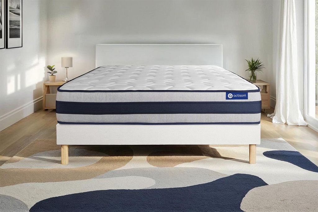 Actilatex ergo matratze 160x200cm + Bettgestell mit lattenrost , Härtegrad 4 , Latex und Memory-Schaum , Höhe : 24 cm