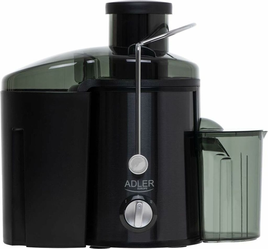Adler AD 4132 Entsafter 600 W mit Einfüllöffnung - 1,5 L aus Edelstahl, Schwarz