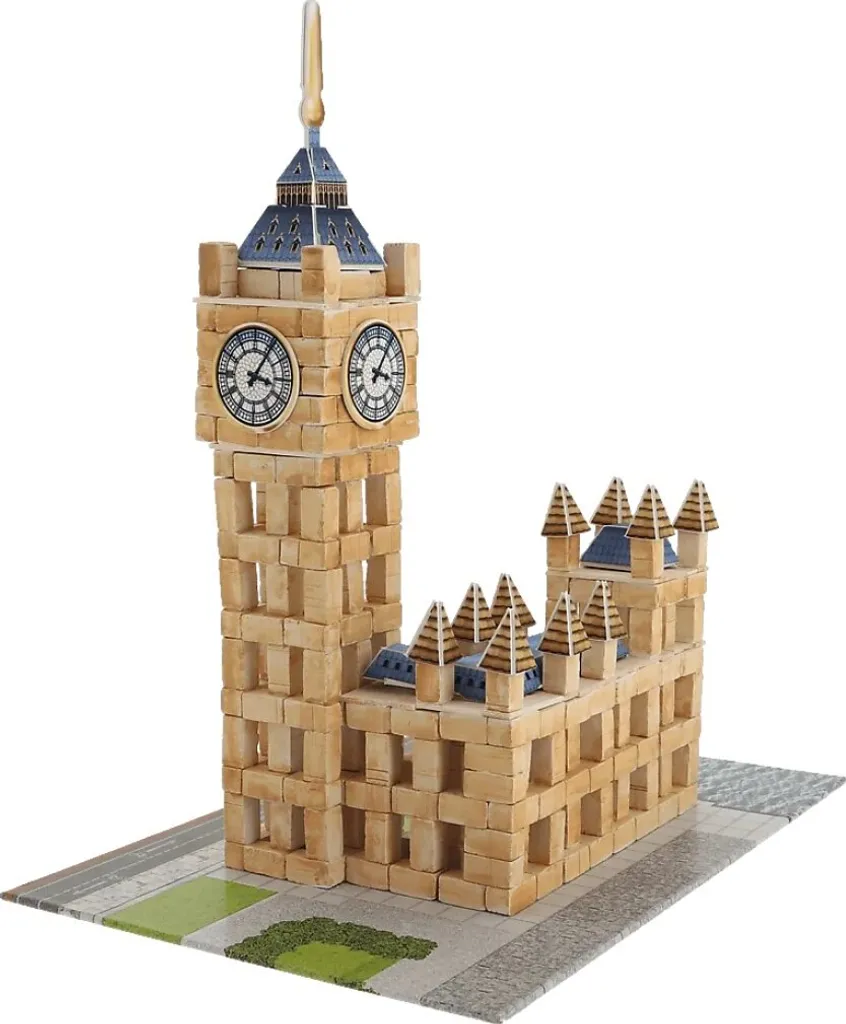 Jeu de construction architecture Big Ben L - Kit de briques en argile