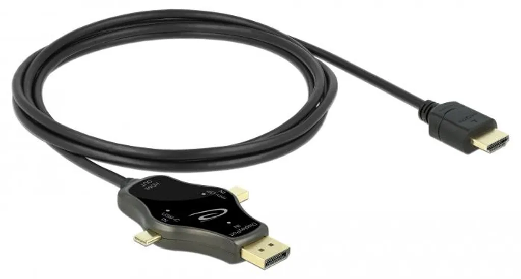 Câble écran HDMI vers USB-C et DisplayPort 4K 60 Hz polyvalent 3m - 8