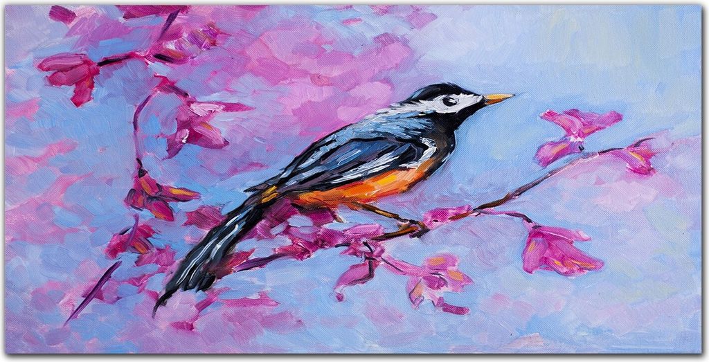 Coloray - Bild aus Glas - Glasbilder - 100 x 50 cm - Küche Wanddekoration Dekoration Wohnzimmer Gehärtetes Glas Glasblock mit Bild - Branche Blum...