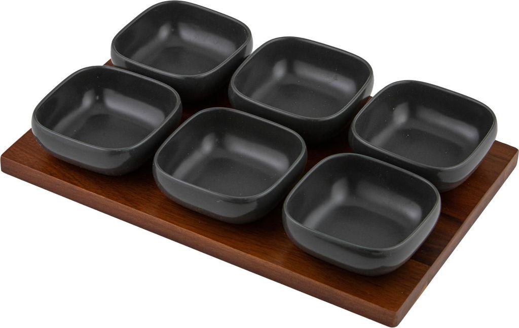 ladelle ESSENTIALS Schalenset anthrazit 7tlg
