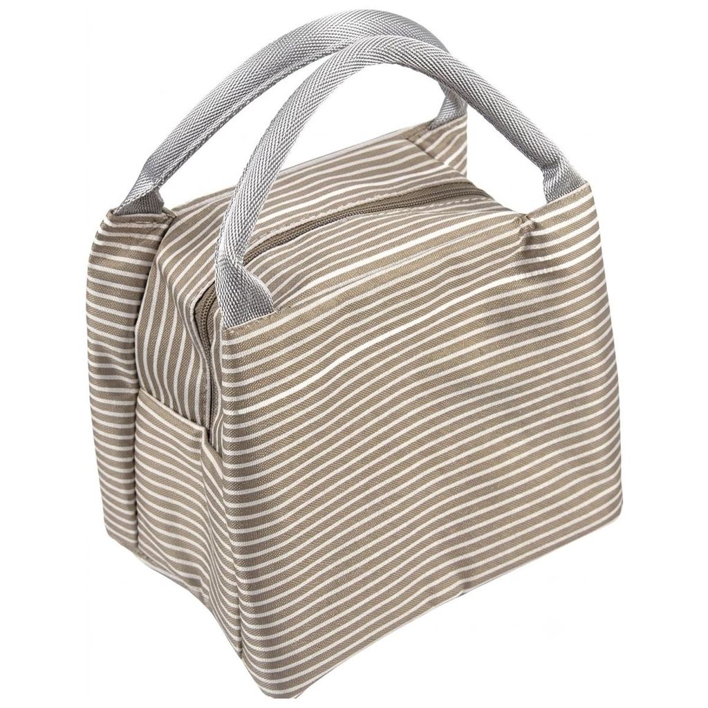 Modische kleine Kühltasche in Beige 5L Kühlbox Thermotasche Produktbild 