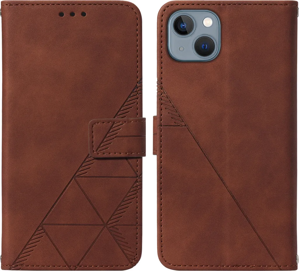 Custodia Libro iPhone 14 Plus Marrone: Pratica, Bella e Sicura