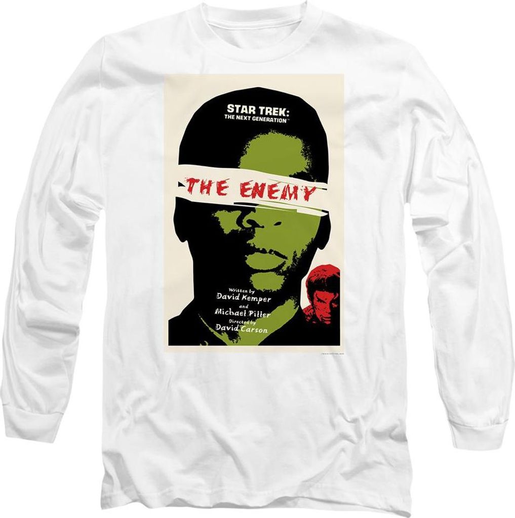 Star Trek - "The Next Generation Season 3 Episode 7" T-Shirt für Herren/Damen Uni TV9894 (L) (Weiß)
