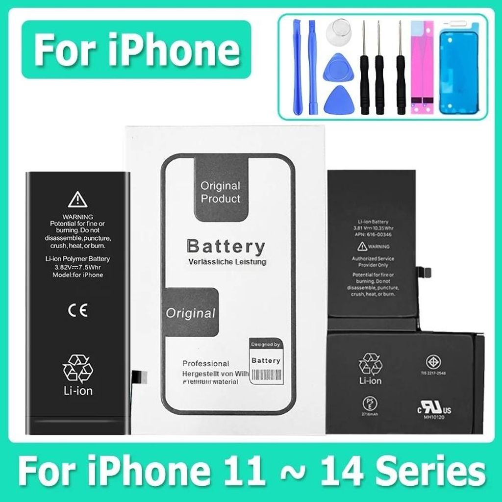 iPhone 11/12/13 Akku Hohe Kapazität 0-Zyklus