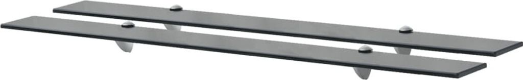 Schweberegale 2 Stk. Glas 100x20 cm 8 mm