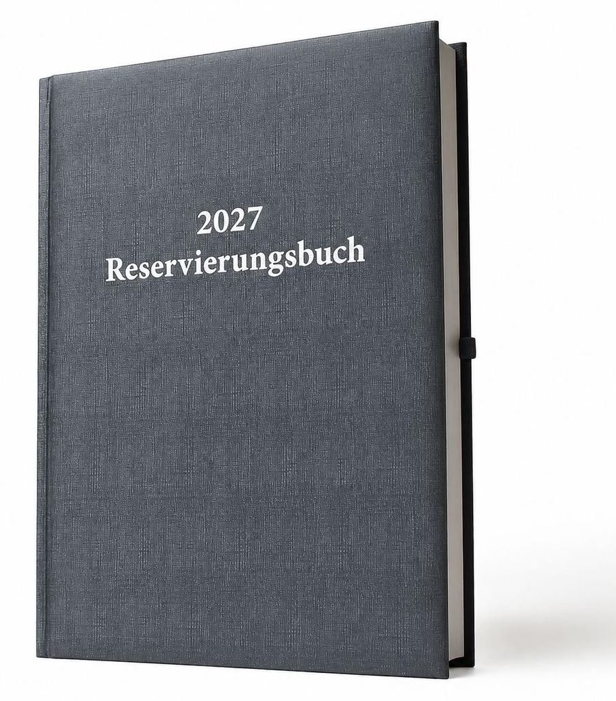 2027 ADINA Dickes Reservierungsbuch A4 anthrazit-metallic Produktbild 