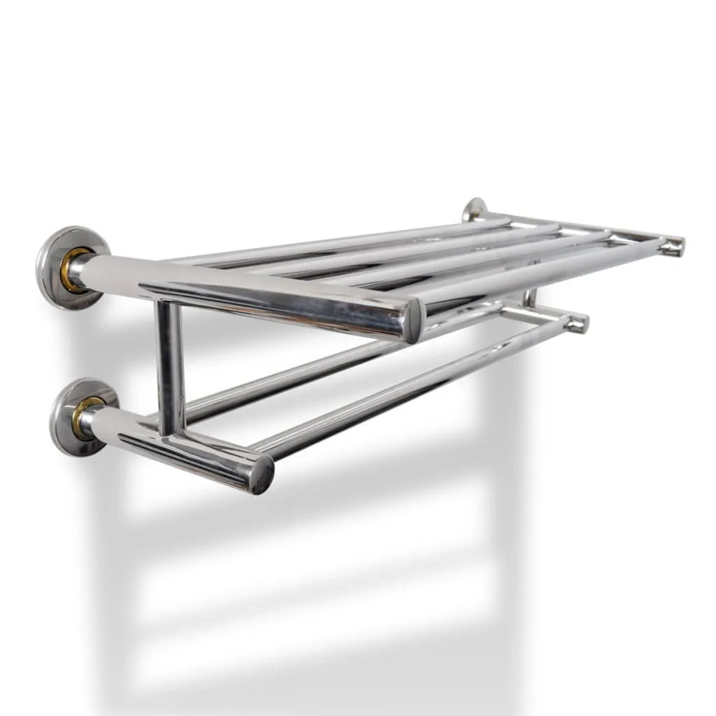 Porte-serviettes vidaXL 6 barres en inox : fini le linge humide au sol